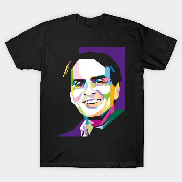 Carl Sagan T-Shirt by difrats